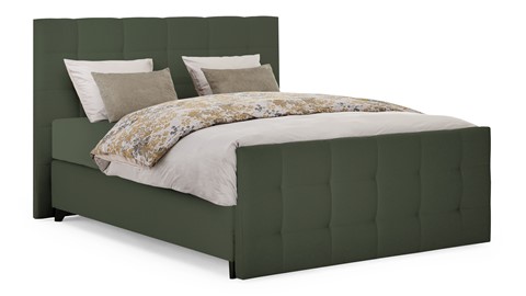 Boxspring Unik Varje vlak met Vildar Royal matras, green