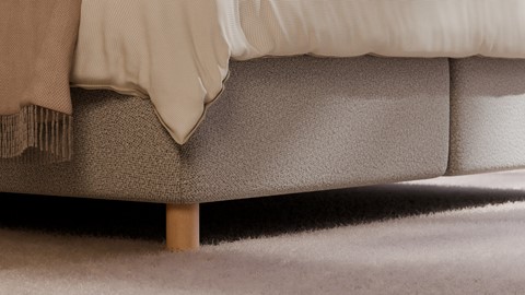 Boxspring Flow met Kårlsson Excellence matras, off white