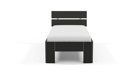 Bed Fresh met hoofdbord, zwart