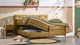 Opbergbox Citrine met gestoffeerd matras, ocre