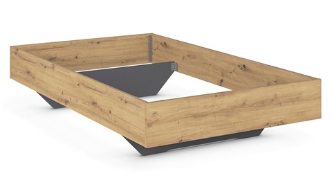 Bed Lex, artisan eiken