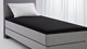 Hoeslaken Jersey topmatras, zwart