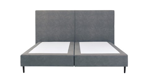 Boxspring Opal vlak zonder matras, anthracite python