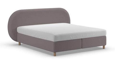 Boxspring Flow - Warm wool, dark grey