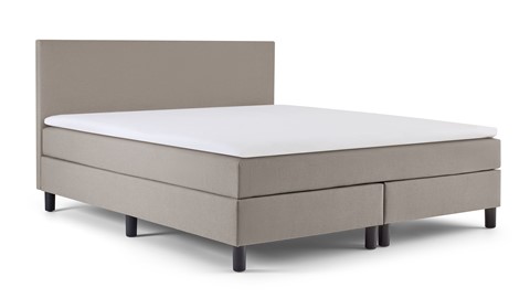 Box Owen Plus vlak met gestoffeerd matras, silver