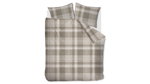 Dekbedovertrek Tartan Check, sand