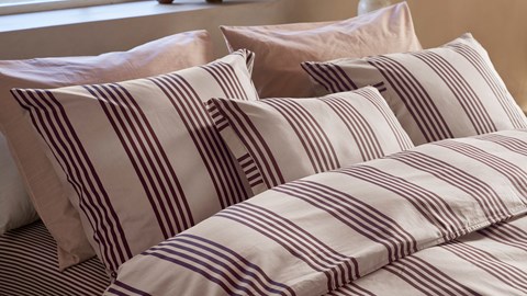 Dekbedovertrek Pure Stripe, naturel