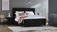 Boxspring Jade verstelbaar met gestoffeerd matras, black