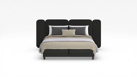 Elektrische boxspring Ridge met Kårlsson Excellence matras, anthracite