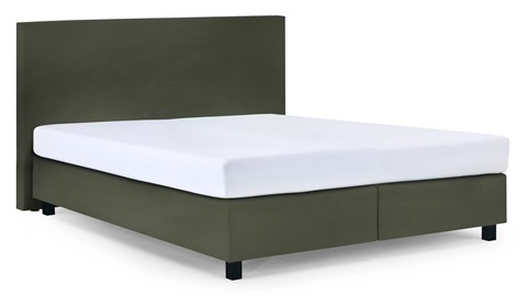 Boxspring Autentik Tunn met B Bright Platinum 200 matras, green