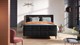 Boxspring Attraktiv Trendik vlak met gestoffeerd matras, black