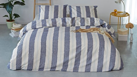 Dekbedovertrek Remade Nautic Stripes, blauw