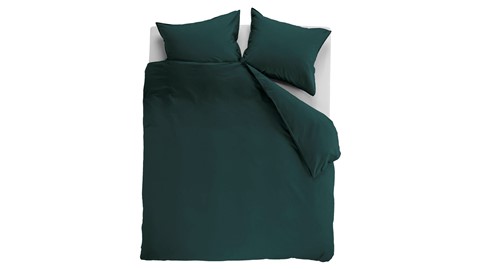 Dekbedovertrek Cotton Uni, dark green