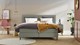 Boxspring Opal vlak met gestoffeerd matras, taupe