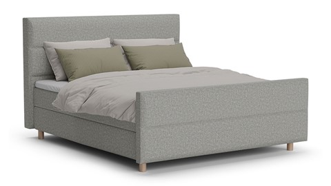 Boxspring Mica - Bold touch, ashgrey
