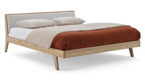 Bed Skogar exclusief bodem en matras, bloq light gey