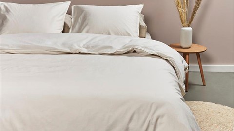 Dekbedovertrek Cotton Uni, off-white