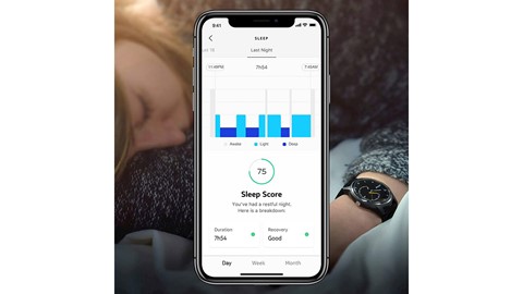 Smart horloge Move ECG, zwart