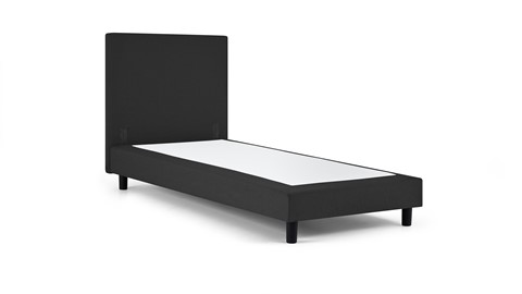 Box Ambra vlak zonder matras, dark grey