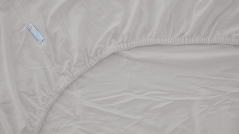 Hoeslaken B Bright Jersey splittopper, lichtgrijs