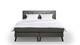 Box Nottingham met gestoffeerd matras, donkergrijs