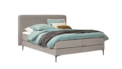 Boxspring Quartz vlak met gestoffeerd matras, rpes 83