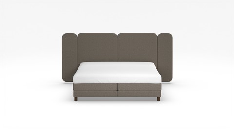 Elektrische boxspring Ridge met Kårlsson Excellence matras, grey