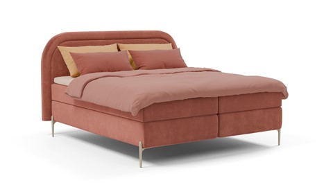 Boxspring Amber - Velvet glow, blush