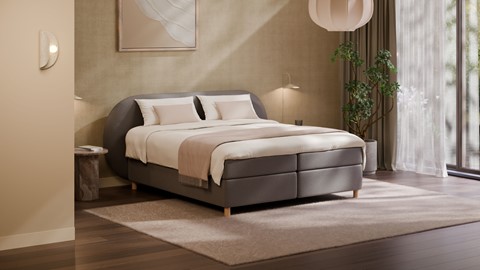 Boxspring Flow, dark grey