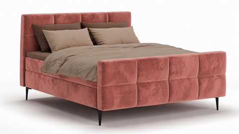 Boxspring Crystal - Velvet glow, blush