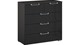 Commode Sydney met 5 laden, grafiet/glas basalt