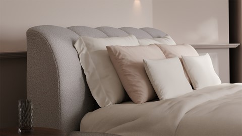 Bed Dune - Warm wool, grey