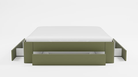 Bed Fresh 500 met 3 opbergladen, rietgroen