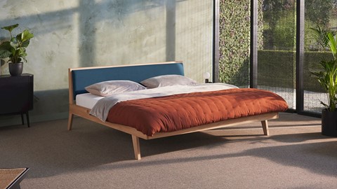 Bed Skogar exclusief bodem en matras, dark blue