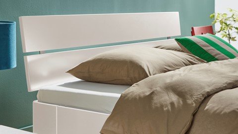 Bed Fresh met hoofdbord, wit