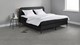 Box Manchester met gestoffeerd matras, zwart