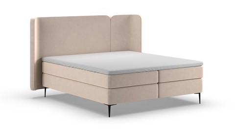 Boxspring Mesa - Warm wool, beige