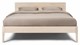 Bed Sky eiken met hoofdbord hout en poot hout, eiken