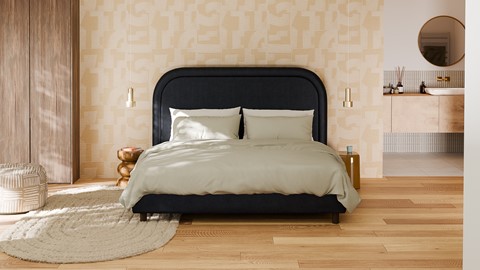 Bed Amber velvet glow, navy