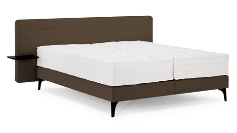 Boxspring Element Hallbar vlak met Balance matras, cappuccino