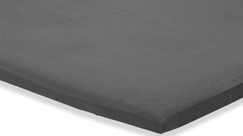 Hoeslaken Flanel topper, anthracite