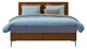 Boxspring Emerald vlak met B Bright 3100/3150 PK, cognac