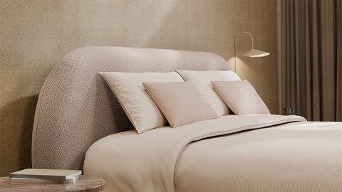 Boxspring Flow - Warm wool, beige