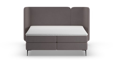 Boxspring Mesa - Warm wool, dark grey