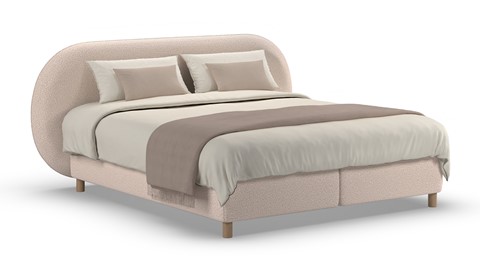 Boxspring Flow - Warm wool, beige