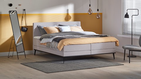 Ja Rijk geur Boxspring Viggo vlak met gestoffeerd matras | Beter Bed