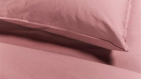 Dekbedovertrek Cotton Uni, pink