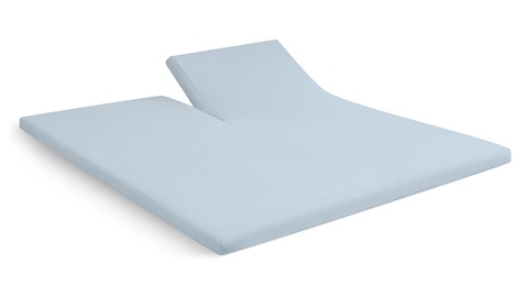 Hoeslaken Jersey splittopper, blauw