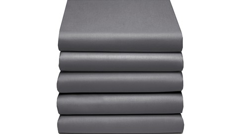 Hoeslaken Basic topmatras, antraciet