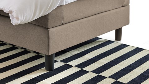 Box Ambra vlak met gestoffeerd matras, taupe